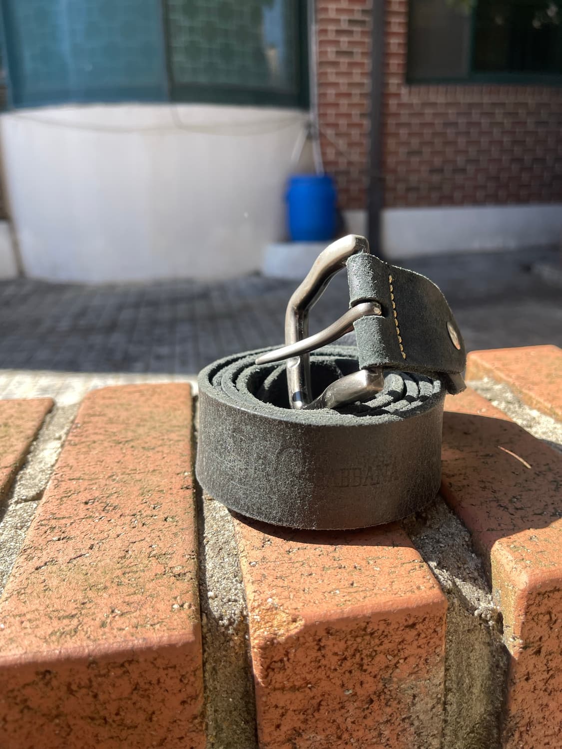 돌체앤가바나 블랙 레더벨트 상품이미지1