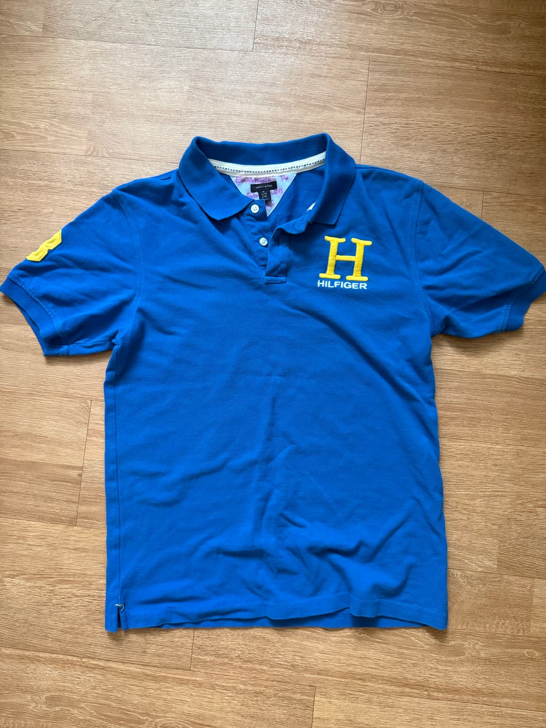 Tommy Hilfiger Y2K Blue Polo Shirt 상품이미지1