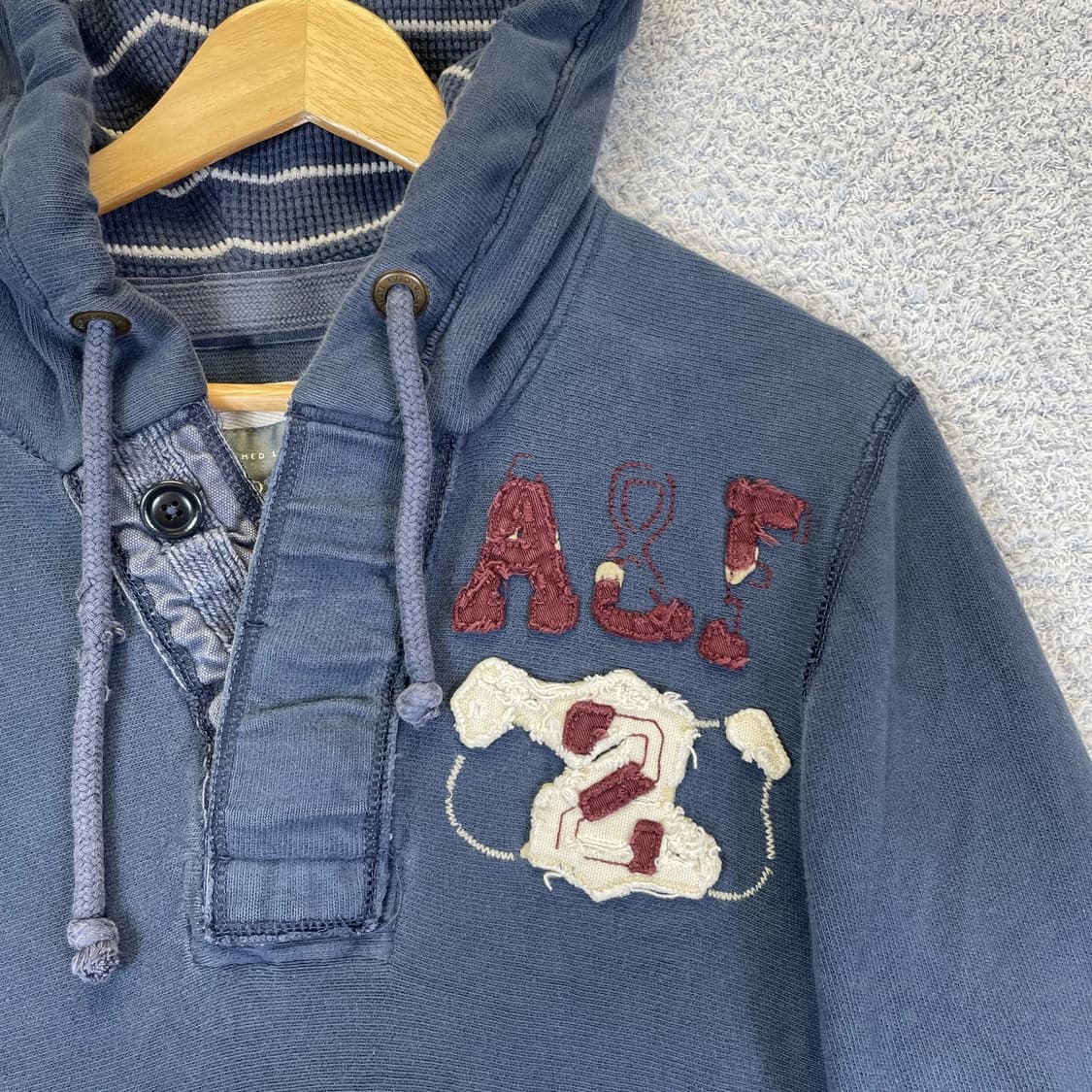 아베크롬비 앤 피치 빈티지 헨리넥 후드티 상품이미지3