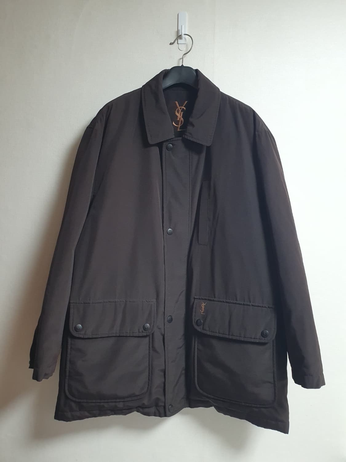 입생로랑 YSL 패디드 필드 자켓 다크브라운 110 / ESS ES 라인 상품이미지2
