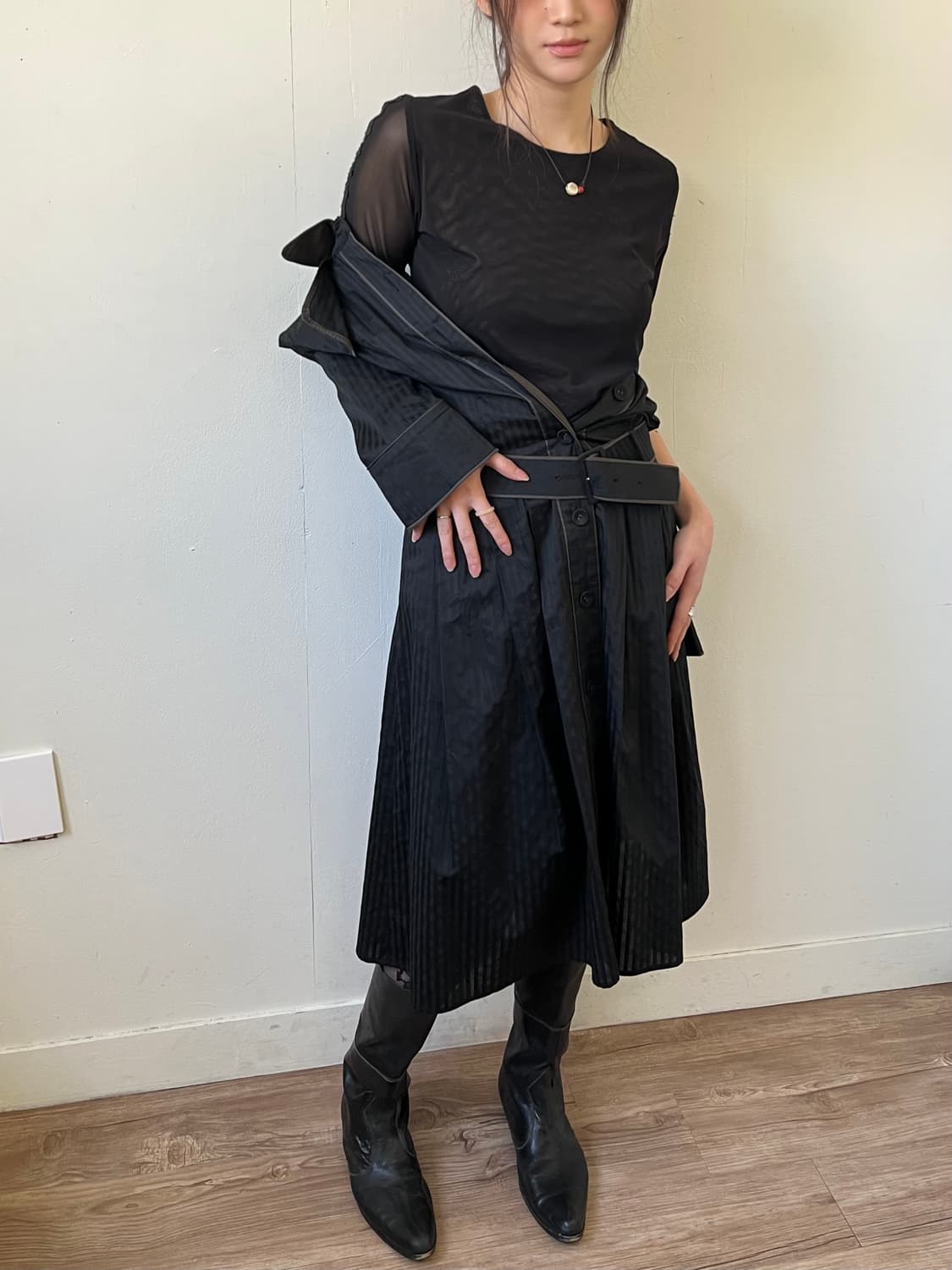 LANVIN 벨티드 원피스 상품이미지5