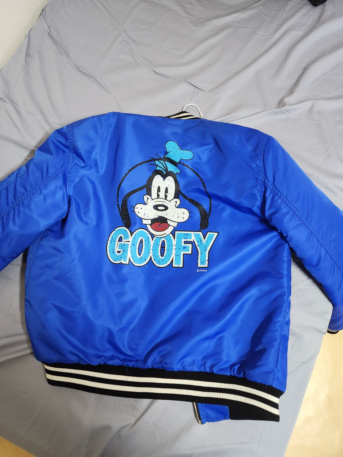 디즈니 구피 블루 봄버 자켓 상품이미지2