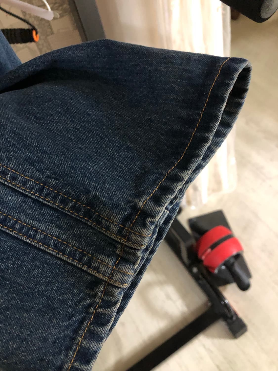 다이브인 와이드 커브드 데님 팬츠 0 상품이미지6