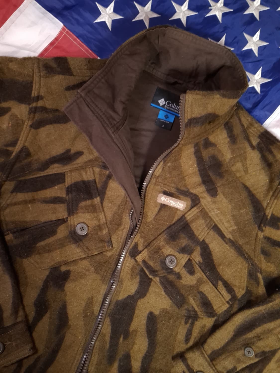 오리지날 컬럼비아 PHG 울 카모 자켓 상품이미지7