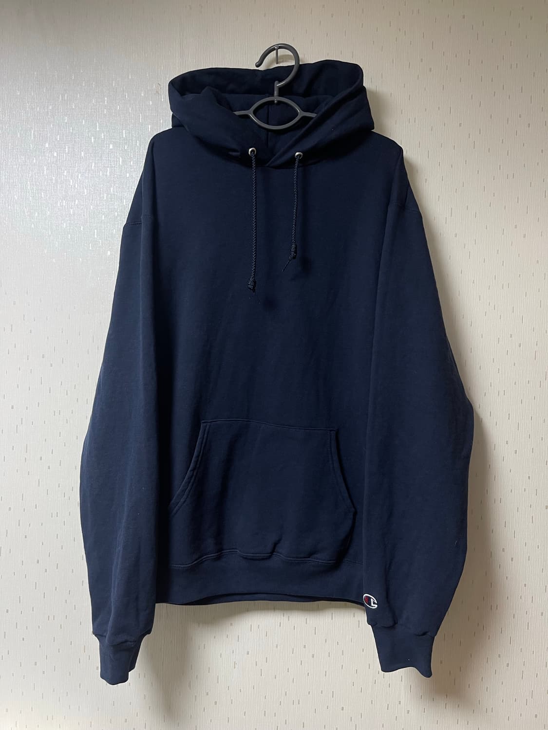 챔피온 네이비색 기모 후드티서츠 L 상품이미지1
