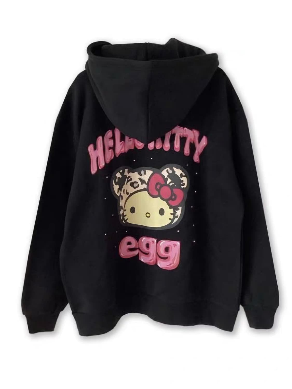 새상품) Avail egg 헬로키티 후드집업 호피 키티 갸루 y2k 일브 상품이미지4