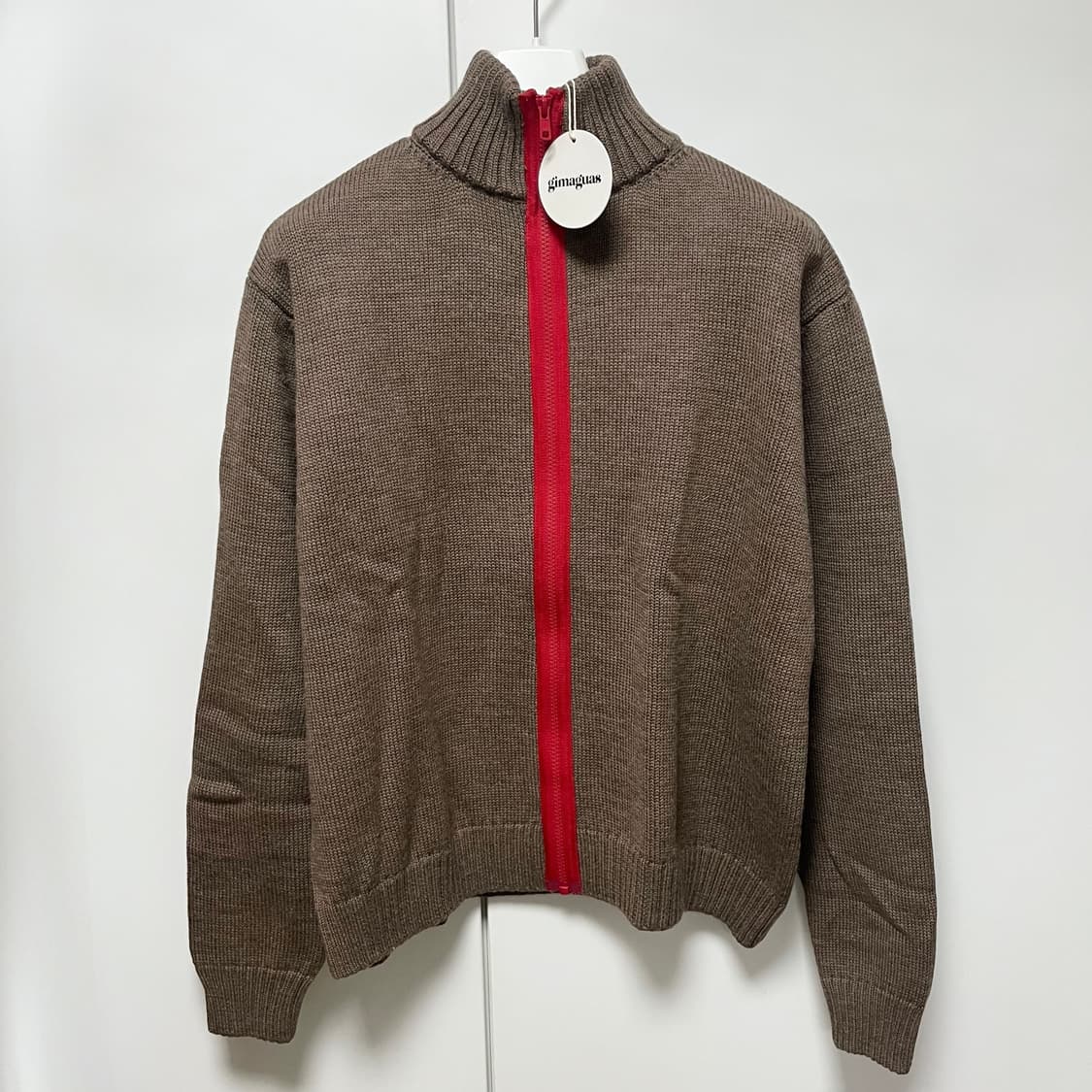 [L,XL]기마구아스 Alonso 집업 가디건/브라운 상품이미지1