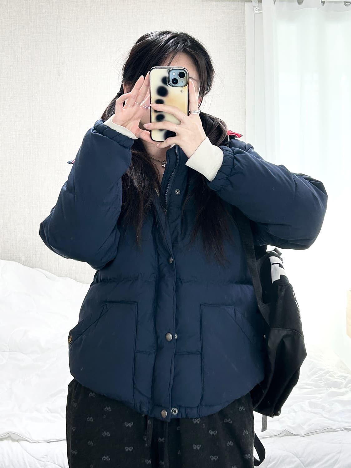 폴로 미니포니 네이비 덕다운 패딩 상품이미지4