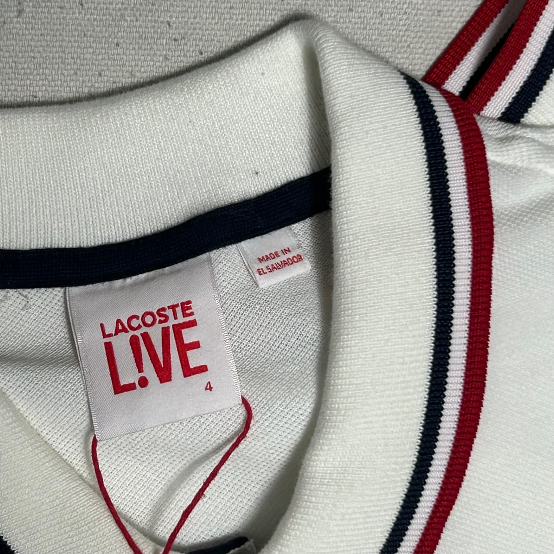 🫶🏻 라코스테 화이트 카라 반팔티 🫶🏻 상품이미지4