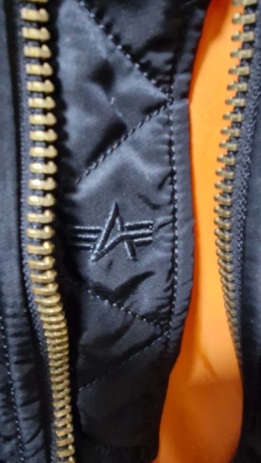 알파인더스트리 MA-1 블랙 항공점퍼 xs 상품이미지4