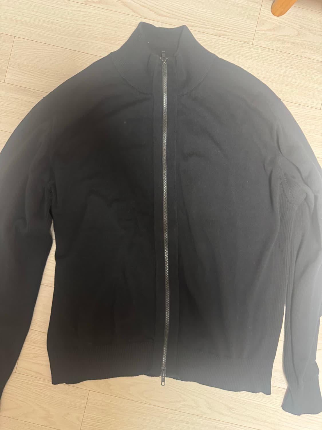 이티씨이 COTTON KNIT ZIP UP (BLACK) XL 상품이미지2