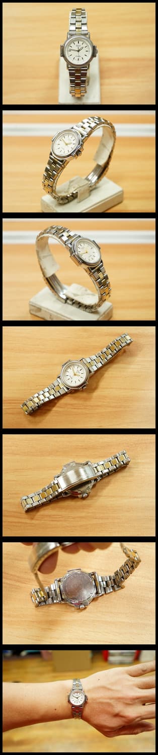 80s 세이코 실버웨이브 5421-0080 여성용 콤비 쿼츠 시계 상품이미지2