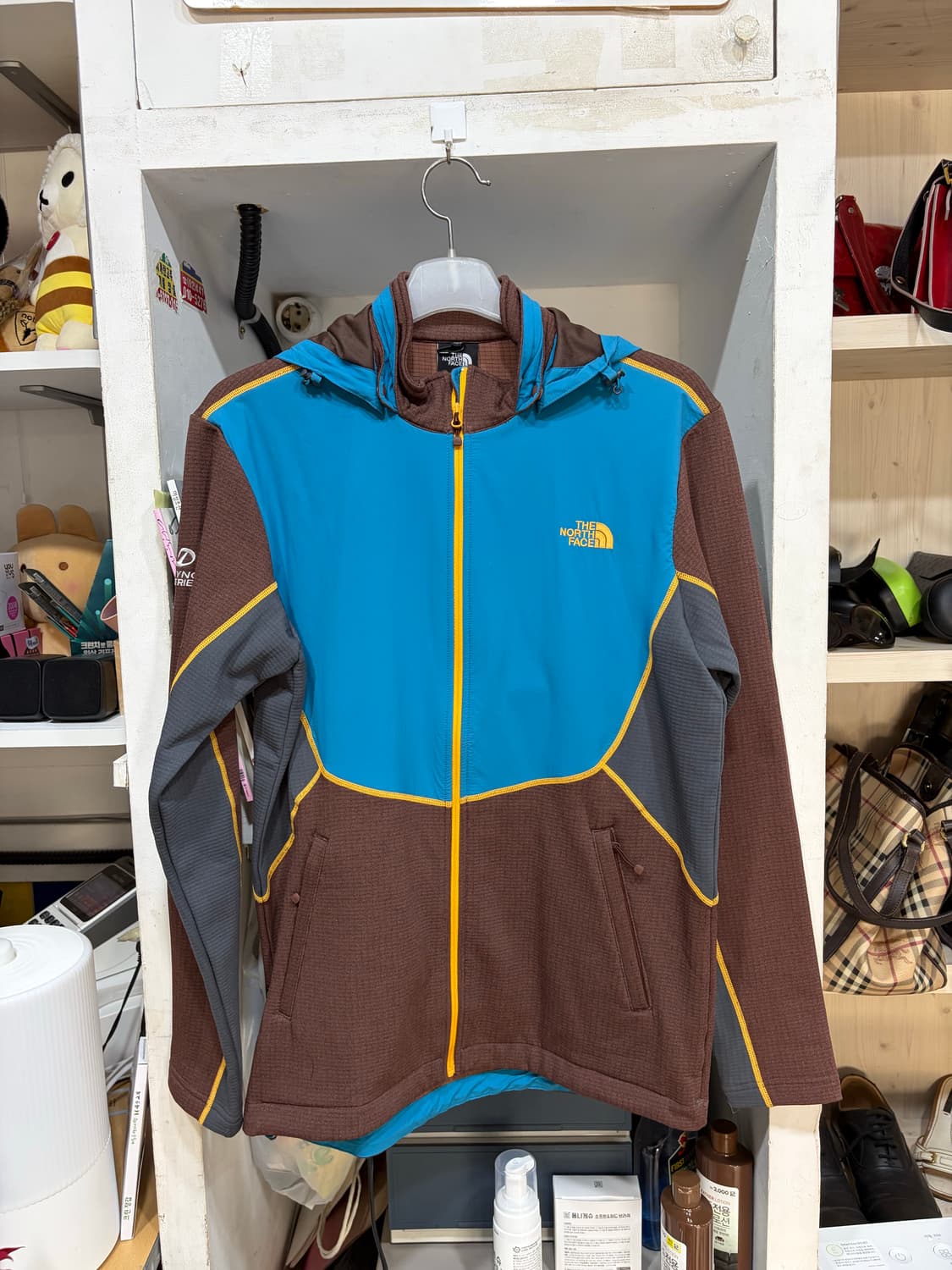 노스페이스 바람막이 자켓 블루/브라운 L 100사이즈 상품이미지1