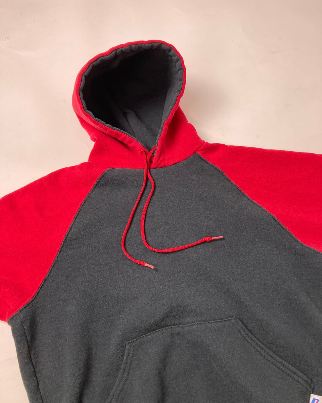 90s Russell Hoodie (black/red) 상품이미지7