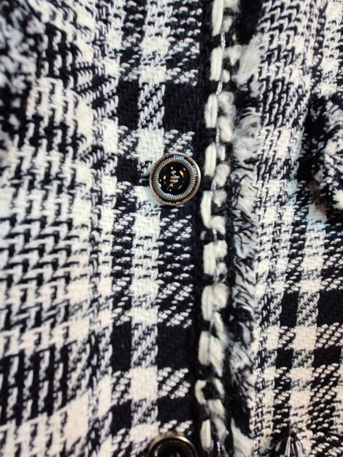 레노마 간절기 체크 패턴 트위드 자켓 77 프리 상품이미지4