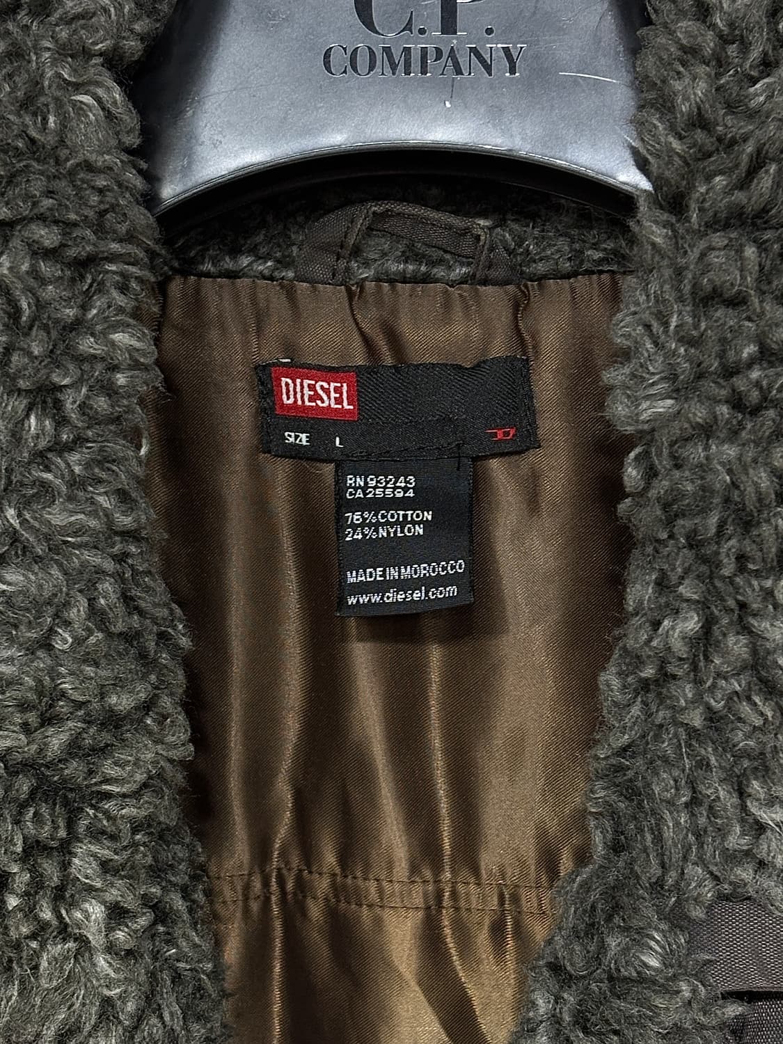 디젤 더블 브레스트 캔버스 코트 상품이미지4