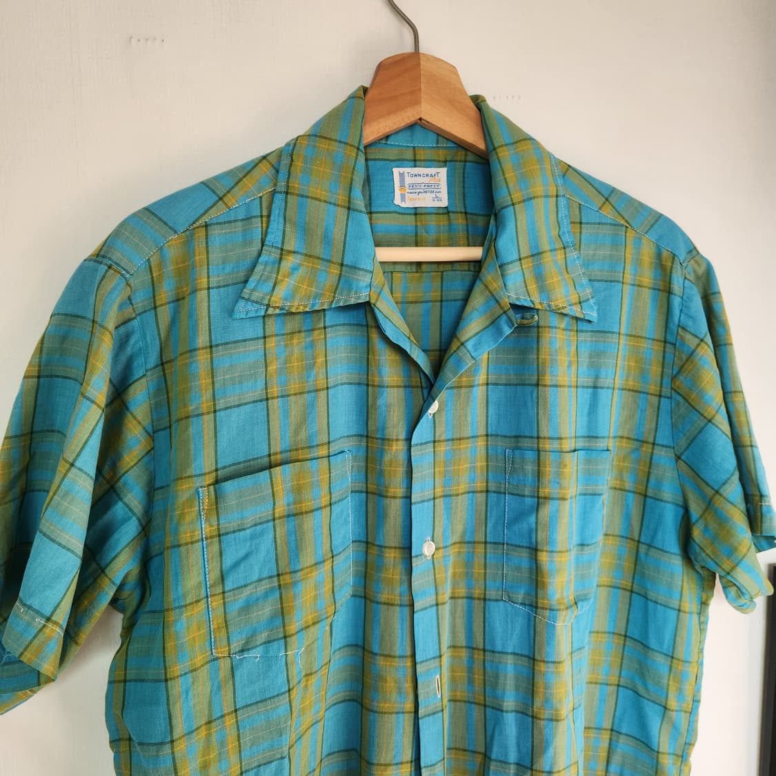 70s JC Penney 타운크래프트 룹카라 하프셔츠(USAmade) 상품이미지2