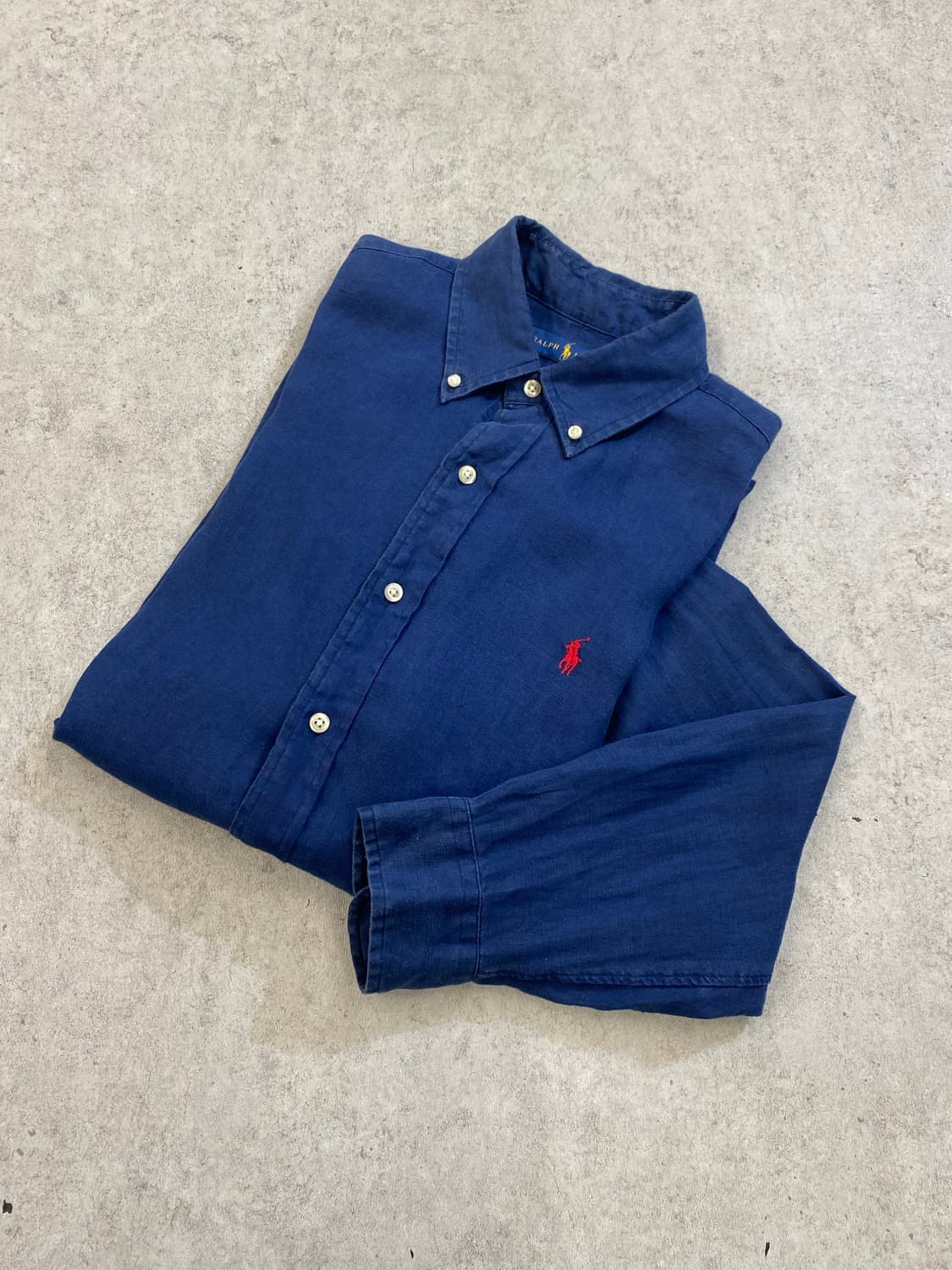 [M] Polo Ralph Lauren 폴로 랄프로렌 네이비 리넨셔츠 상품이미지6