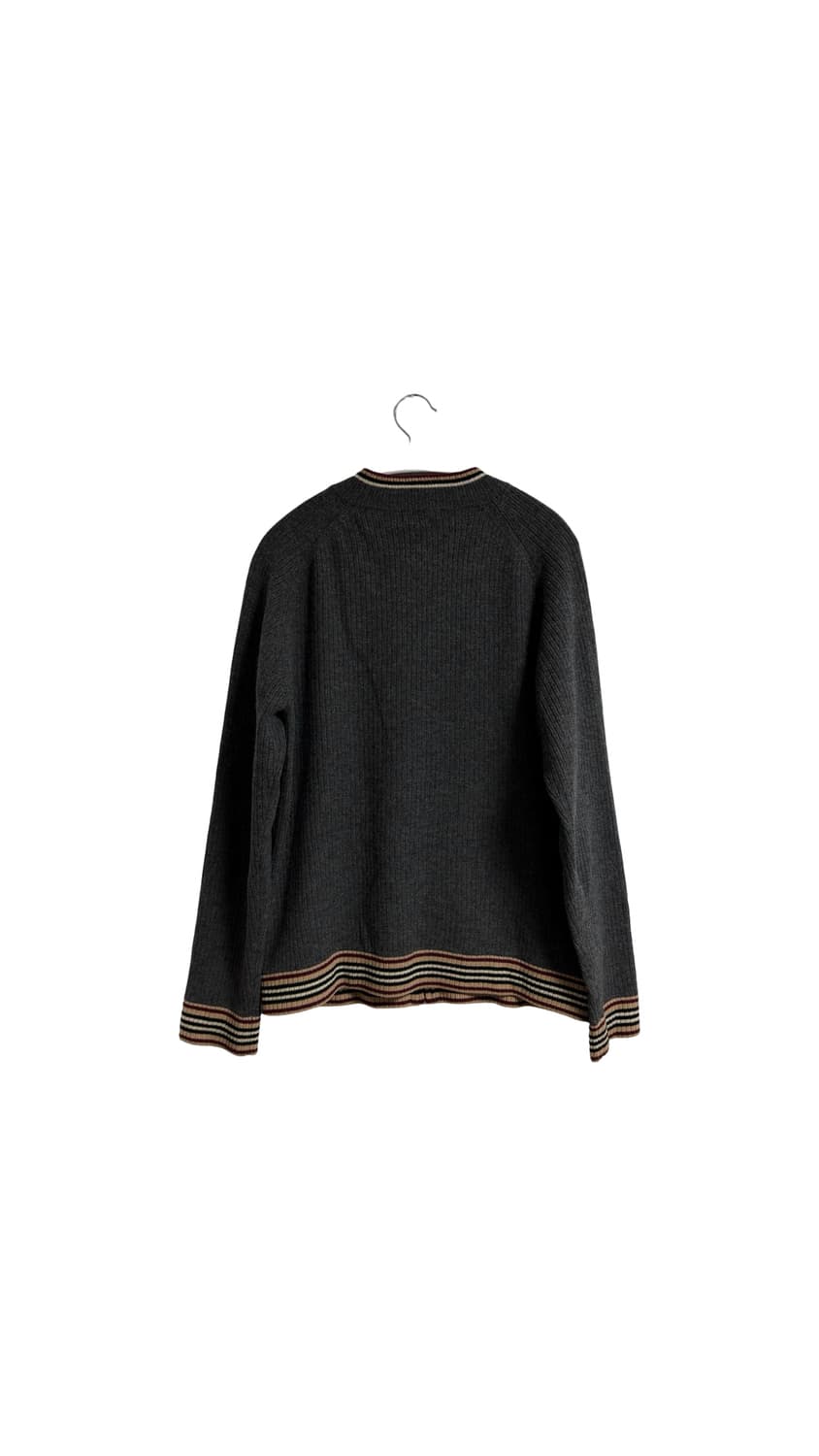 버버리 블랙라벨 니트 슬리브 집업 자켓 상품이미지2