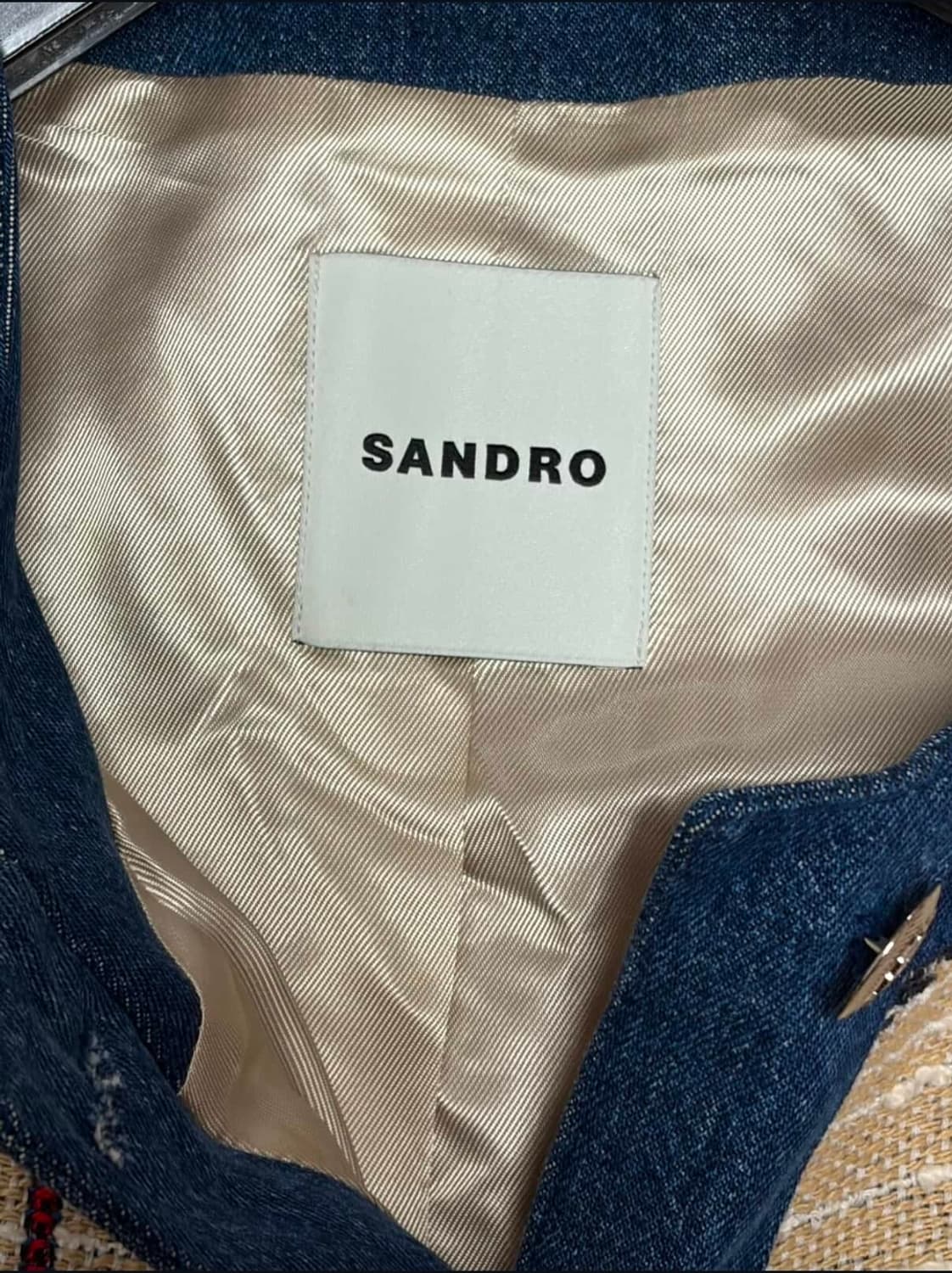 (새상품 희귀) 산드로 로제타 앵커 자카드 자켓 38 상품이미지3