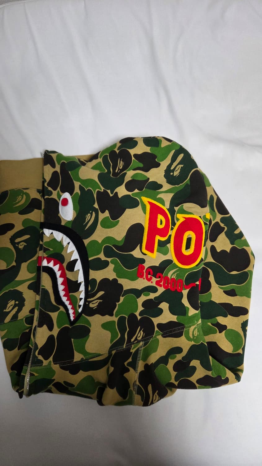 정품 BAPE 베이프 PONR 카모 샤크후드 상품이미지2