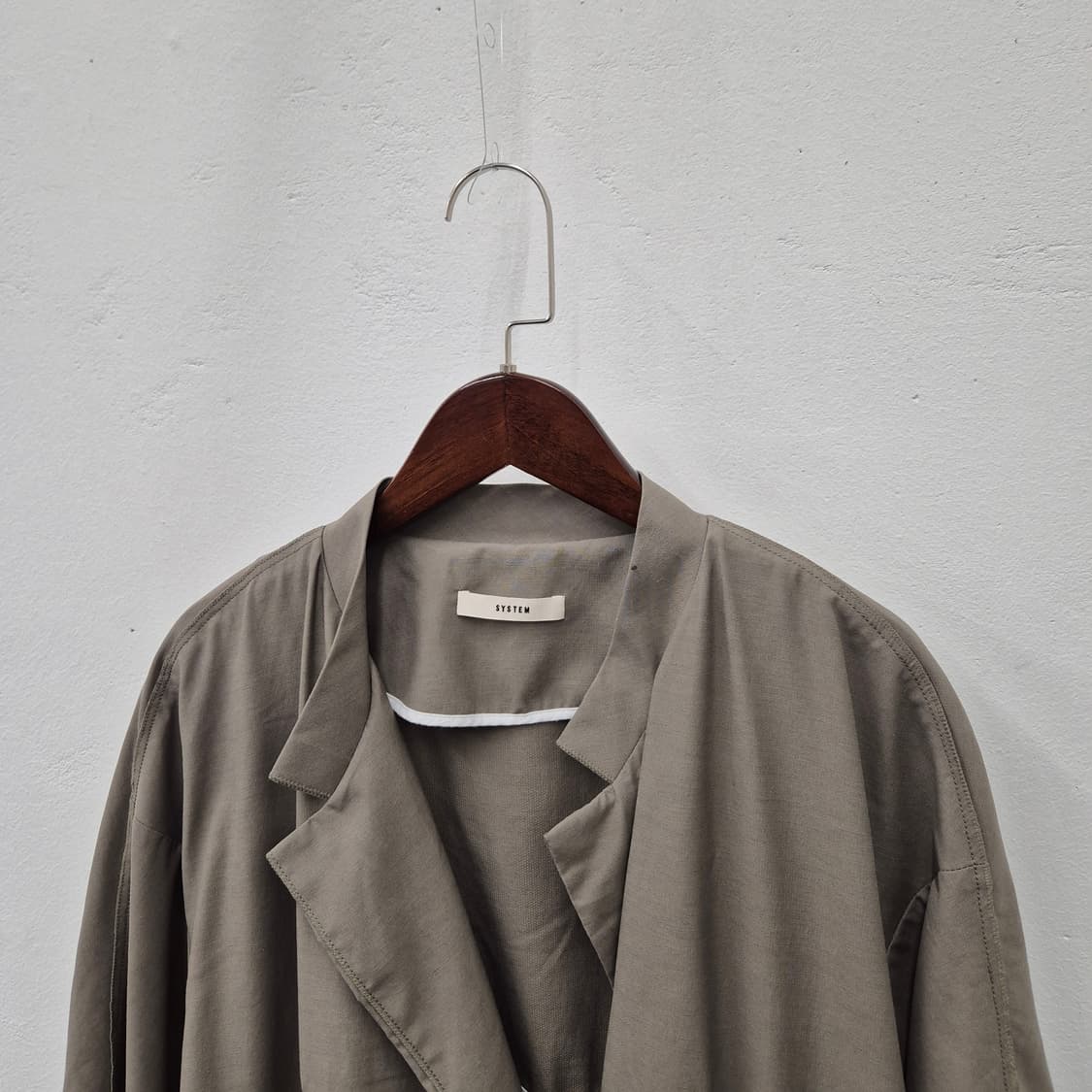 한섬 시스템 하프소매 루즈핏 코트 66~66 상품이미지2