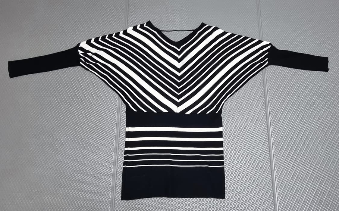 단가라 니트 원피스 상품이미지4