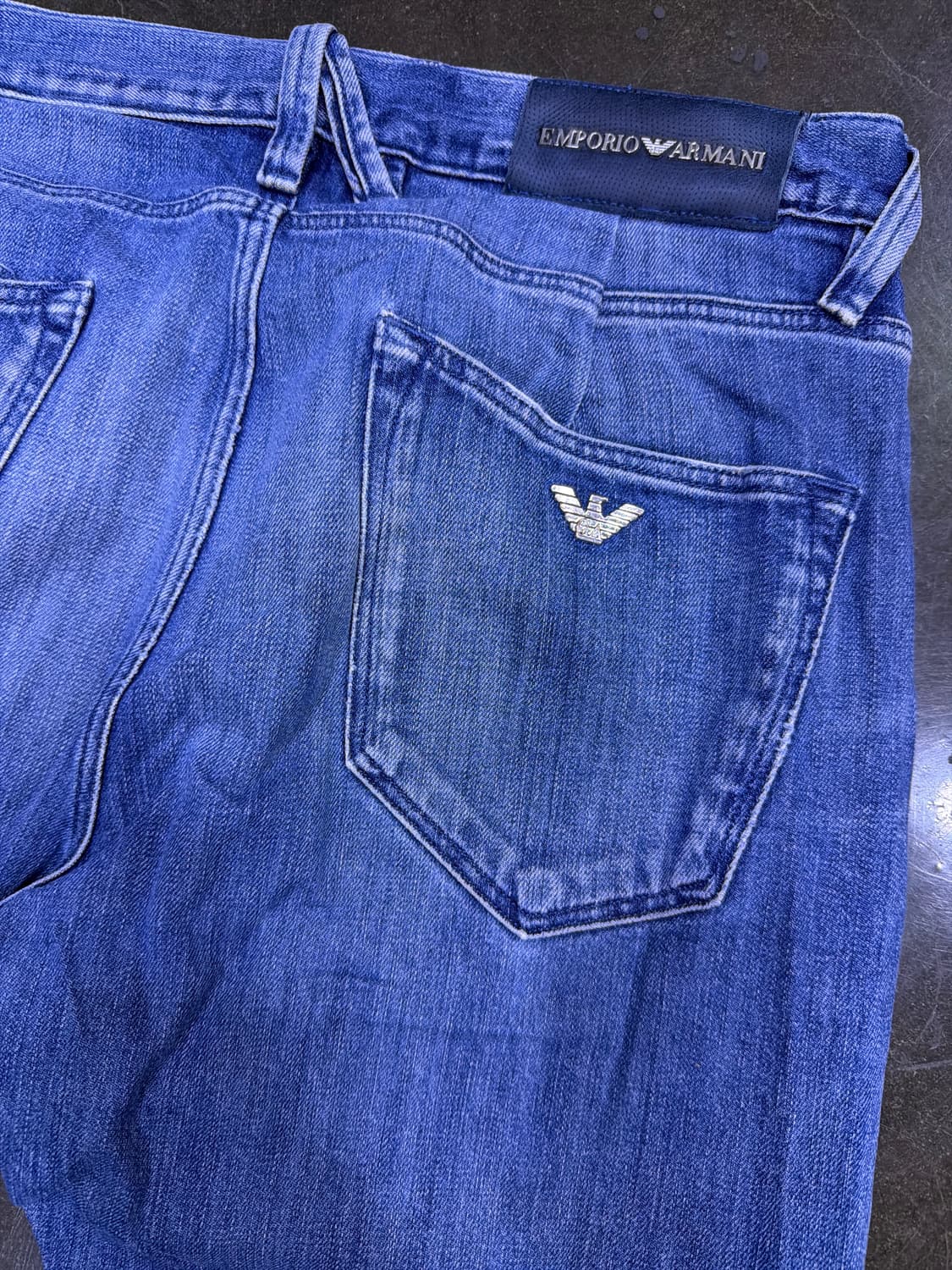 엠포리오 아르마니 빈티지 워싱 슬림핏 데님팬츠 34 상품이미지8