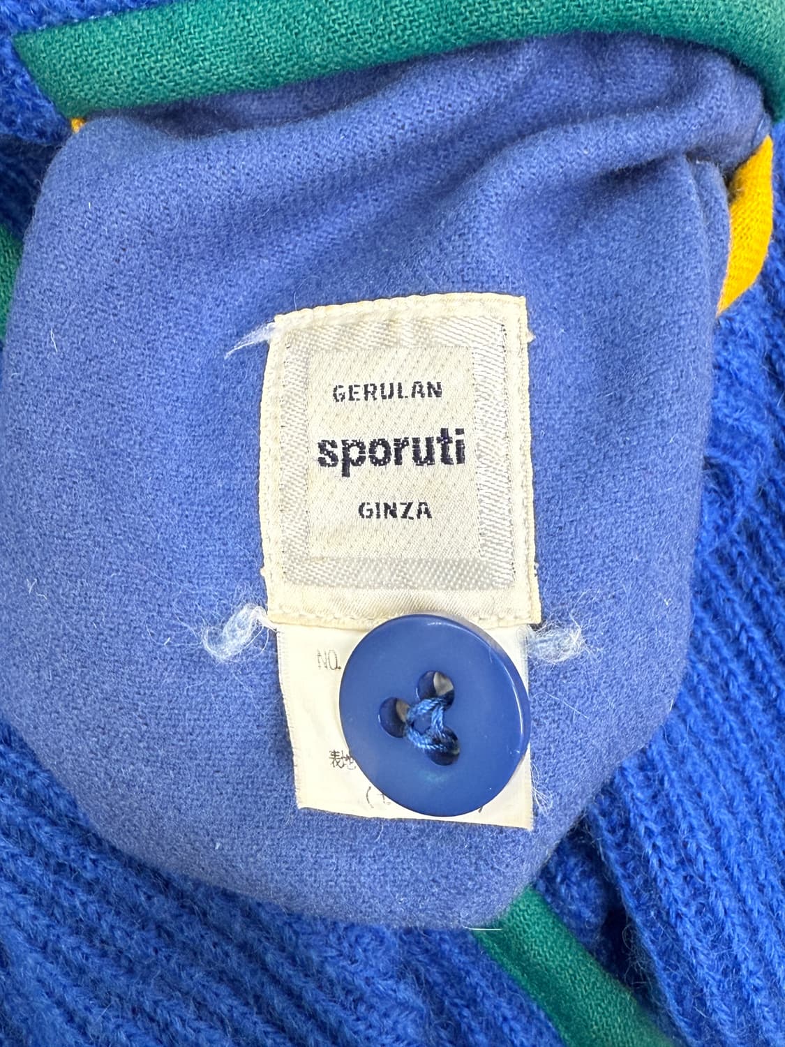 Gerulan Sporuti 90s 니티드 버튼 자켓 상품이미지5