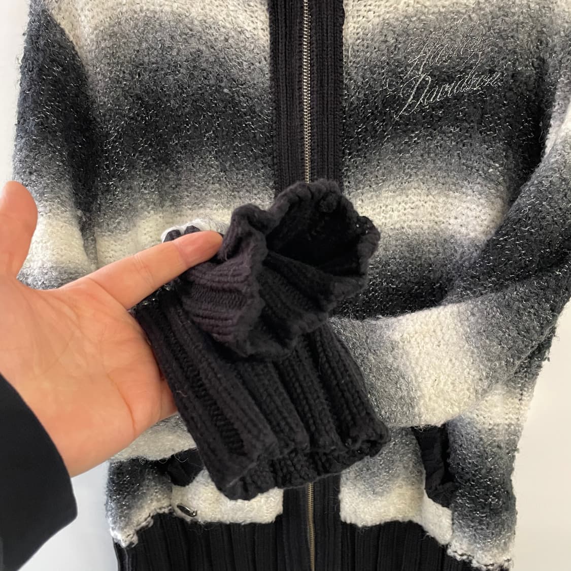 할리데이비슨 Y2k 풀업 니트자켓 상품이미지7