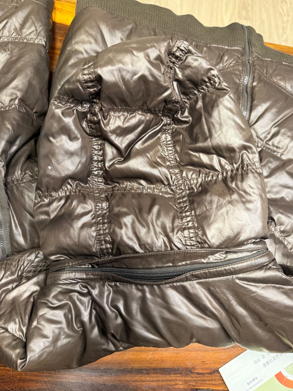 일본 빈티지 브라운 패딩자켓 상품이미지3