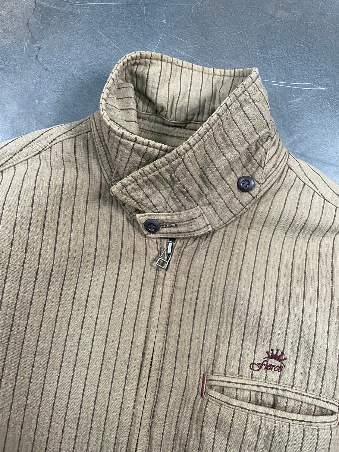 Fierce 바로크 스트라이프 블루종 자켓 상품이미지3