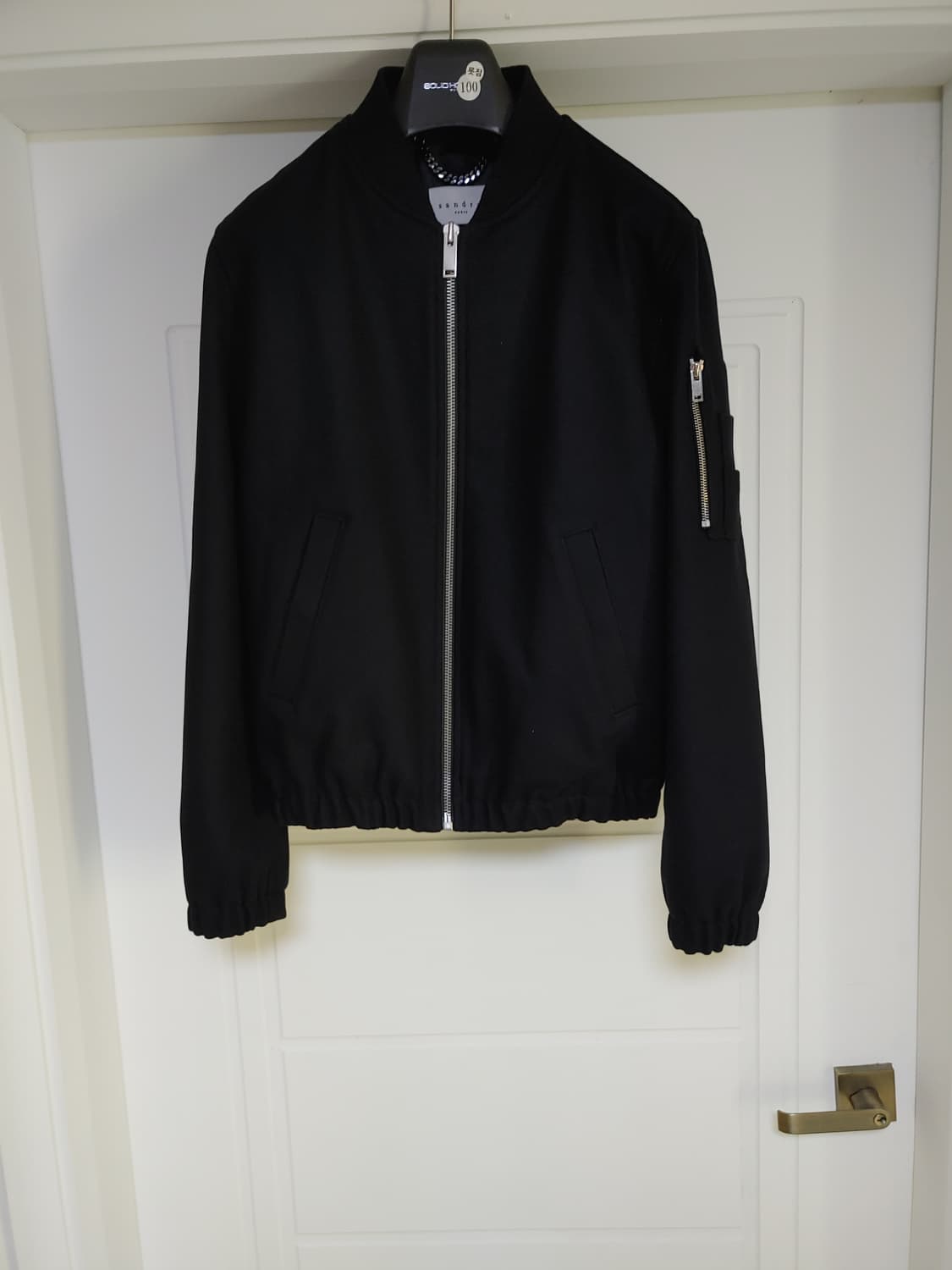 산드로옴므 ma1 펠트울 마원 자켓 팝니다 상품이미지3