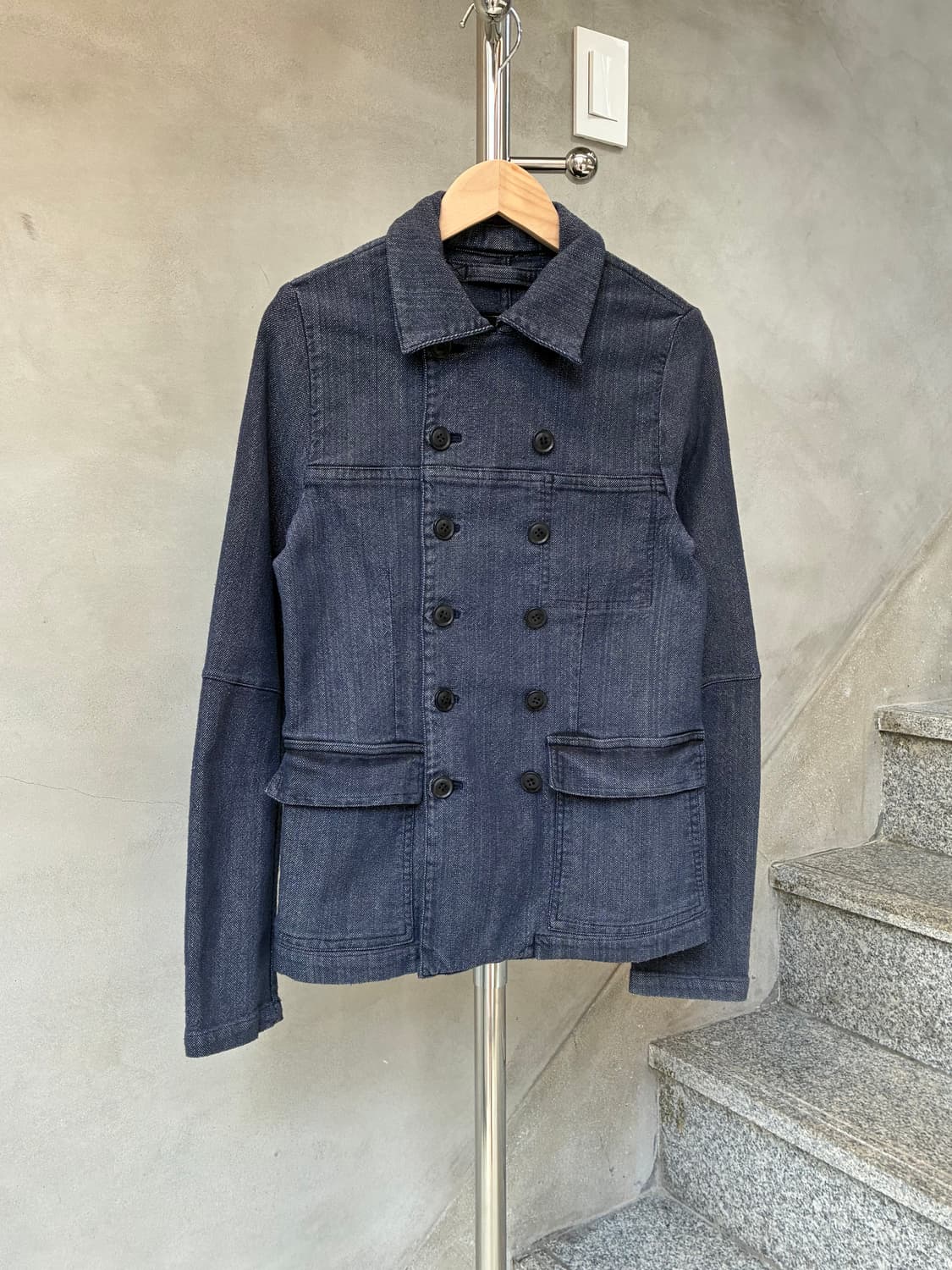 고무 GOMME 데님 피코트 상품이미지1