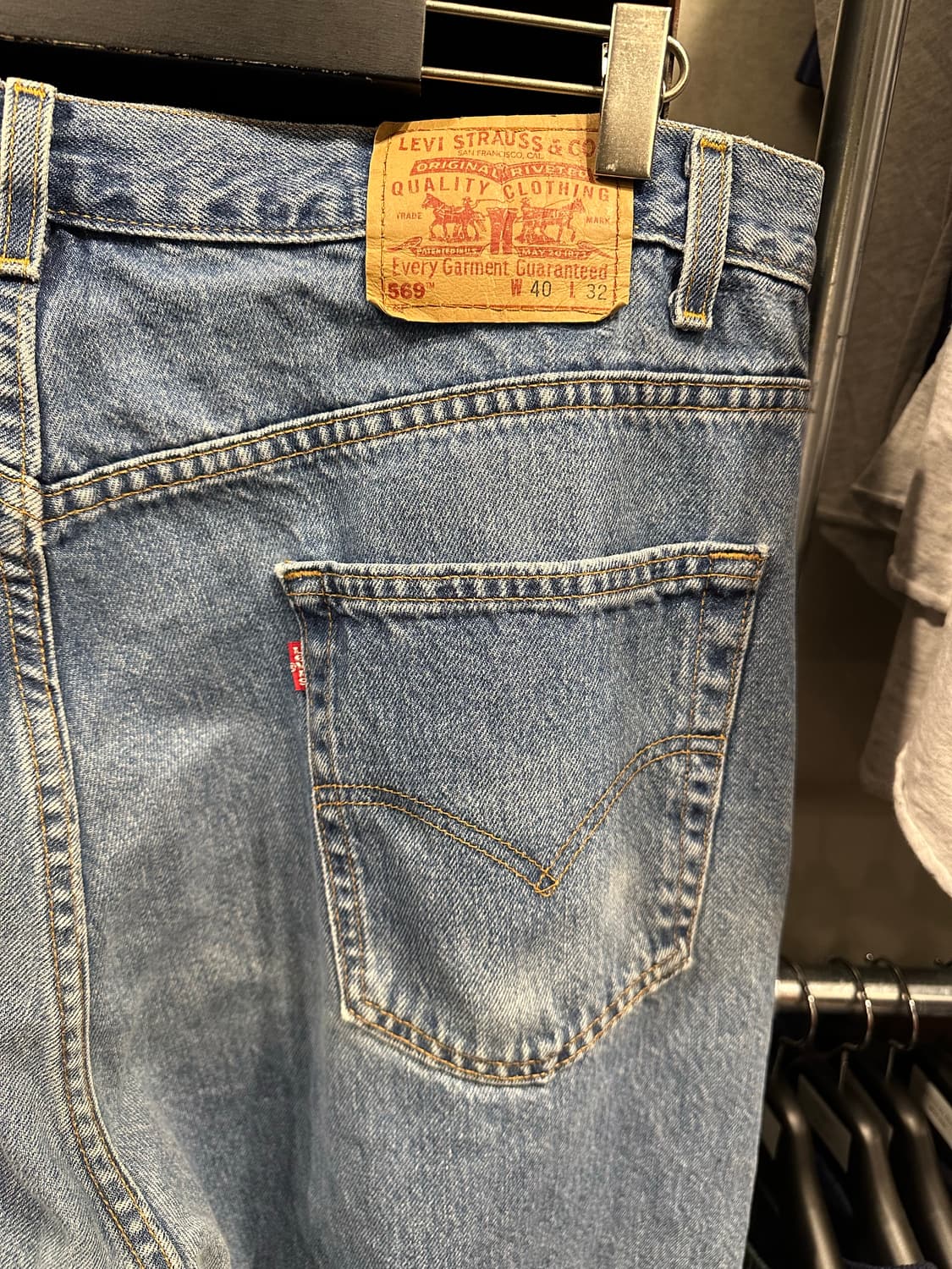 빈티지 00s 리바이스 569 데님 팬츠 상품이미지3