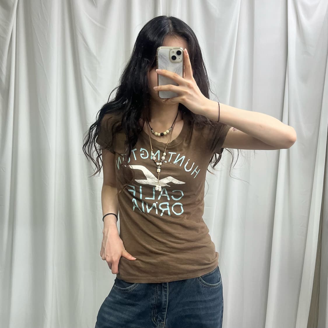Hollister brown T-shirts 상품이미지1