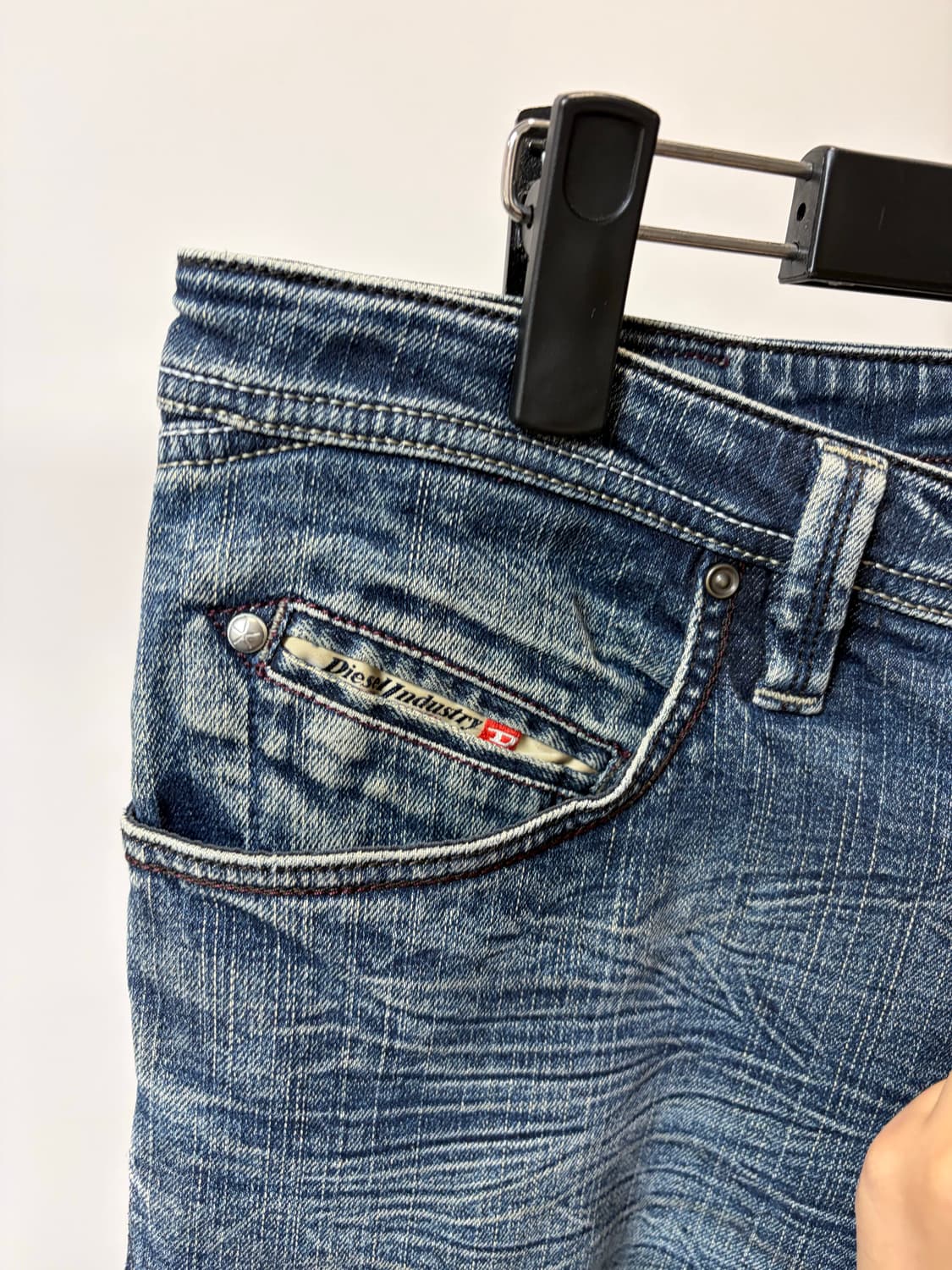(34) Diesel 디젤 빈티지 워싱 로우라이즈 데님 팬츠 상품이미지4