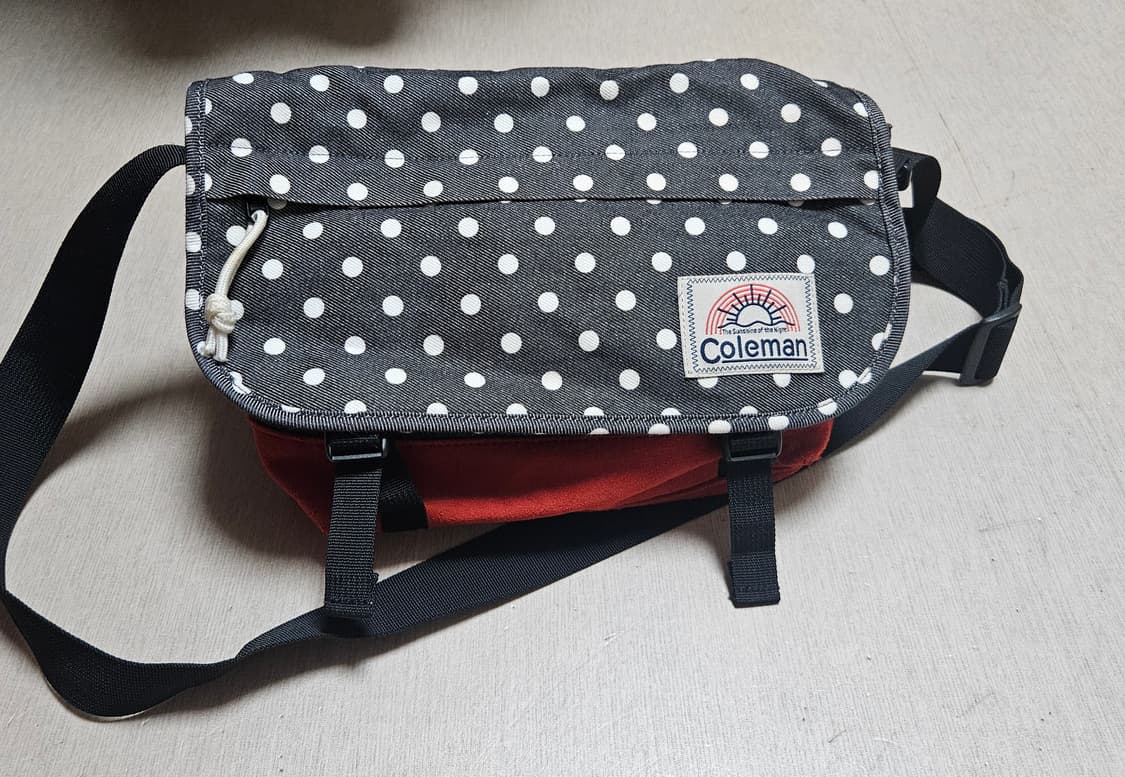 일본 콜맨 빈티지 모리걸 크로스백/땡땡이 도트 상품이미지3