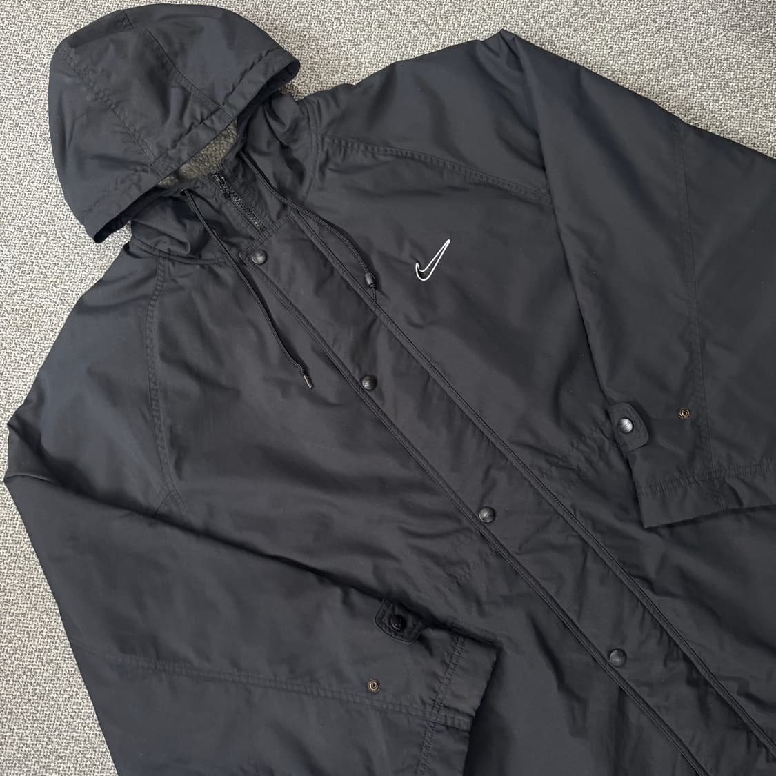 나이키 00s 올드스쿨 스우시 양털 롱패딩 상품이미지3