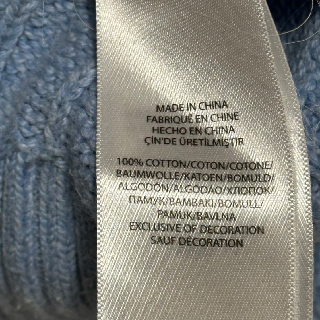 S 폴로랄프로렌 스카이블루 케이블 니트 상품이미지5