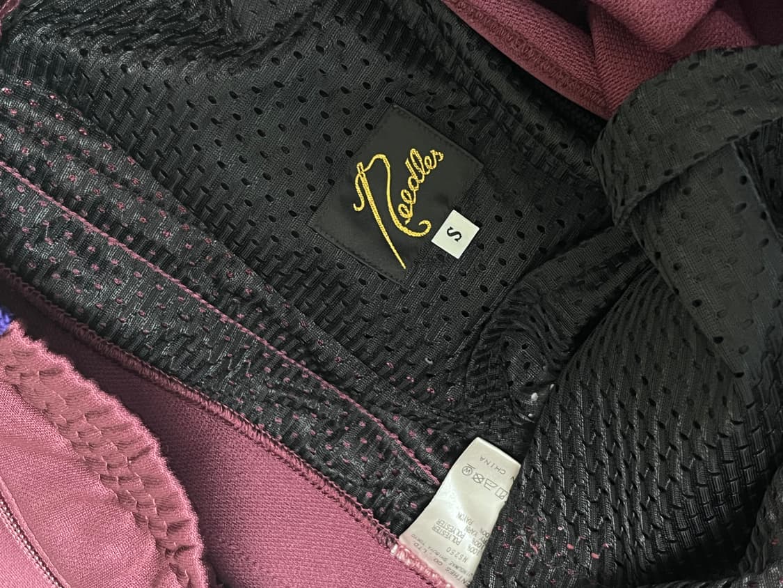 Needles H.D. 트랙팬츠 폴리 스무스 와인컬러 상품이미지4