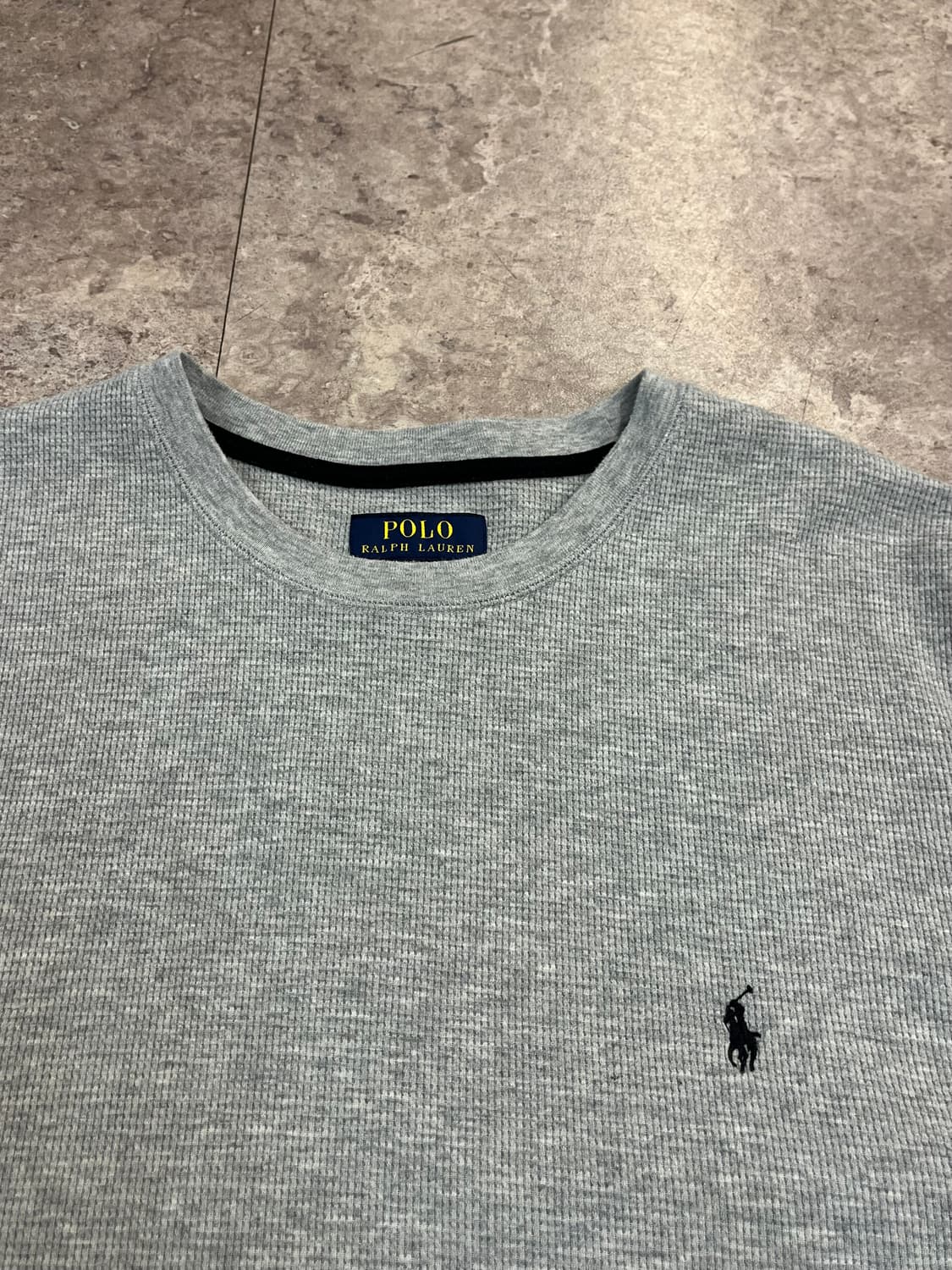 폴로 랄프로렌 와플 반팔티 그레이 XL #csz3994 상품이미지5