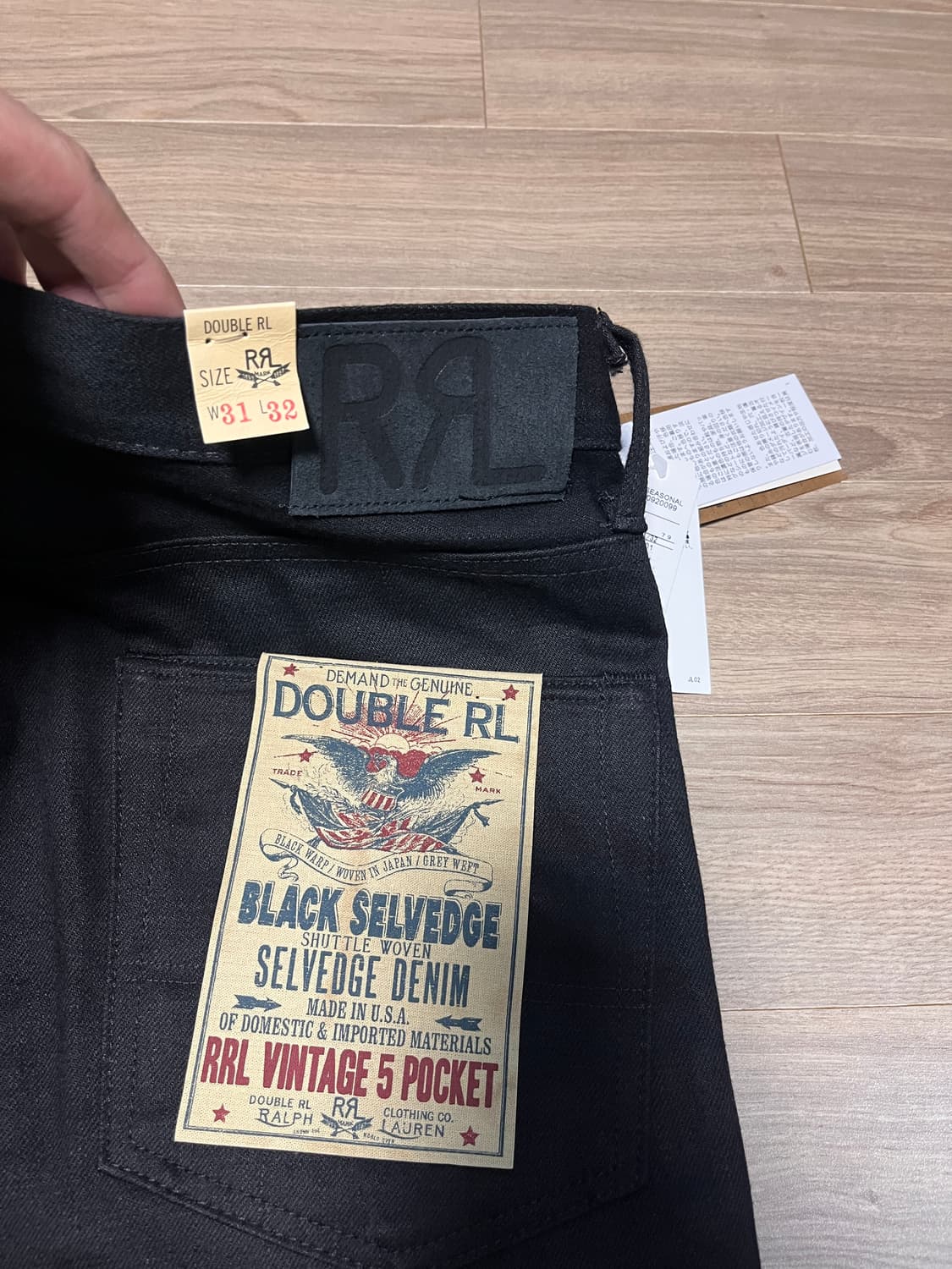 RRL 빈티지5포켓 블온블 31/32 상품이미지2