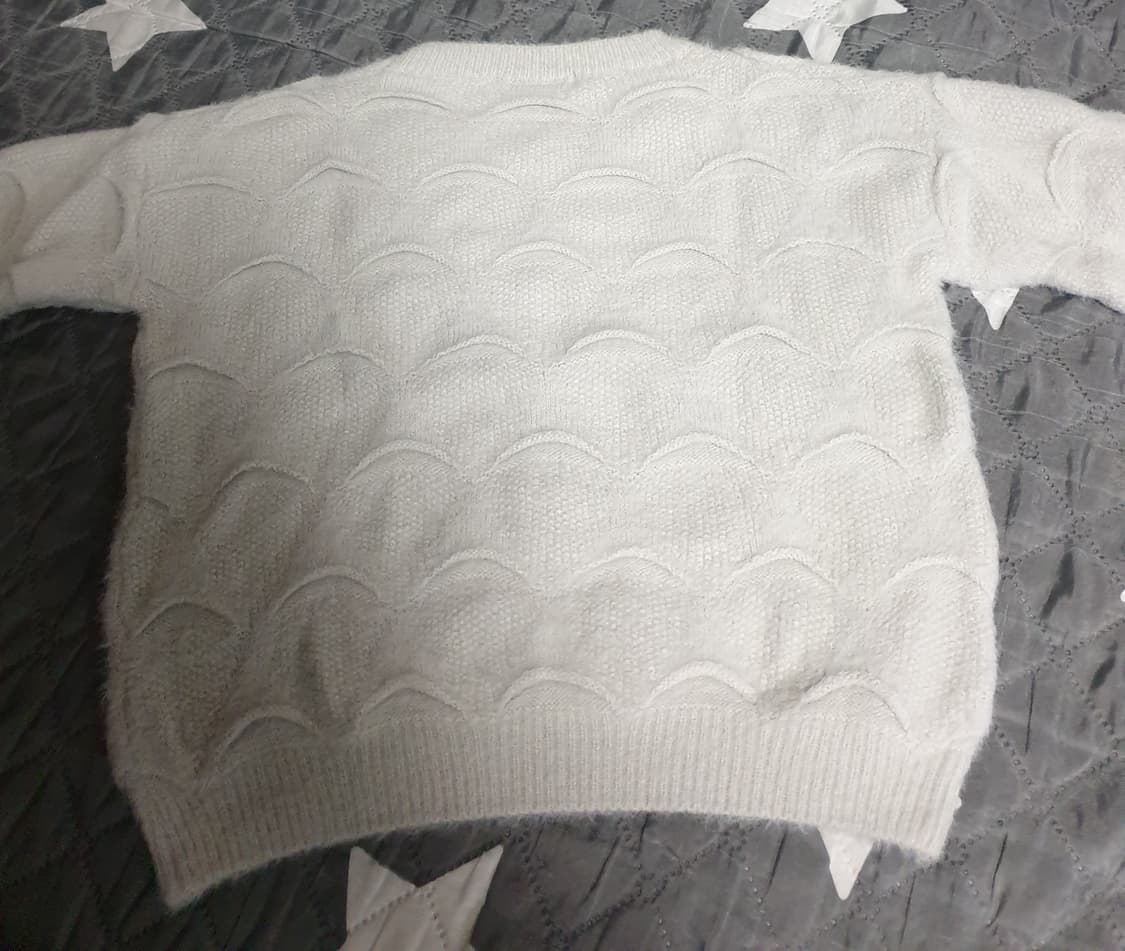 레몬파우더 웨이브 브러쉬드 크롭 니트 스웨터 (F) 상품이미지3