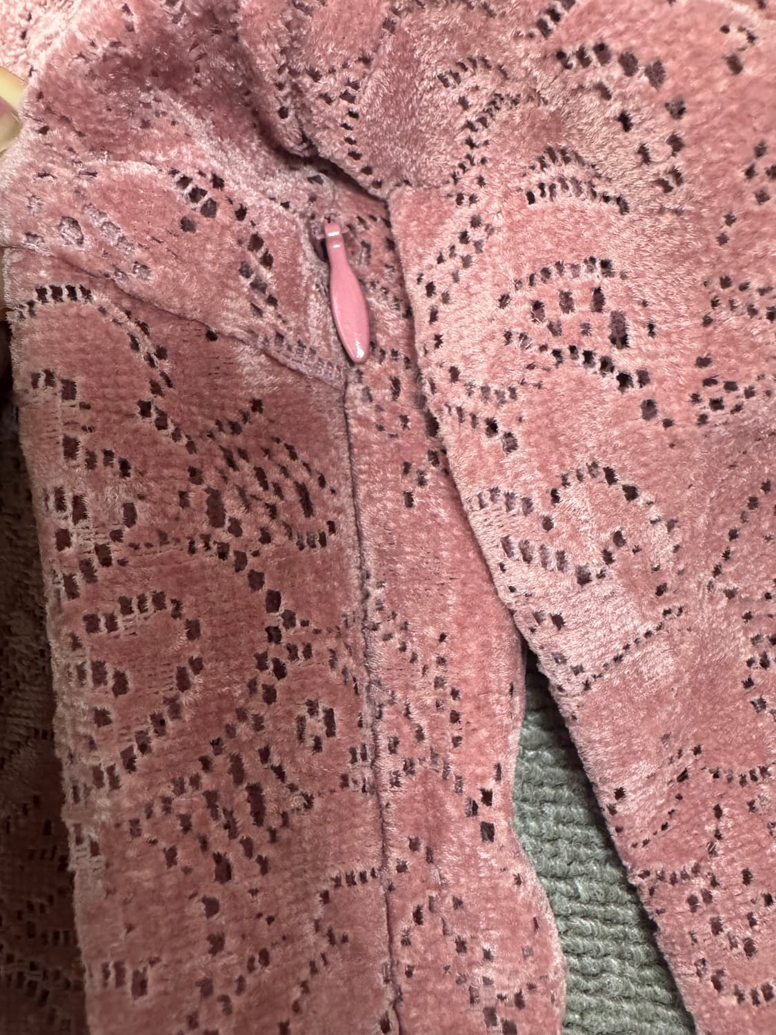 인디고 핑크 벨벳 시스루 탑 상품이미지4