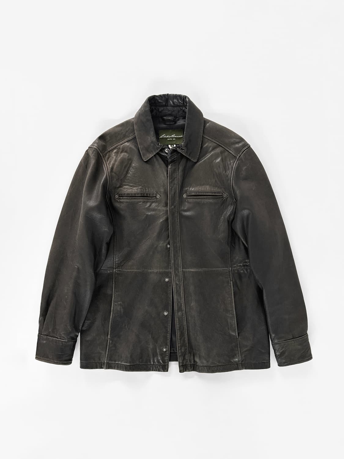 90~00s 에디바우어 제뉴인 램 레더 자켓 상품이미지1