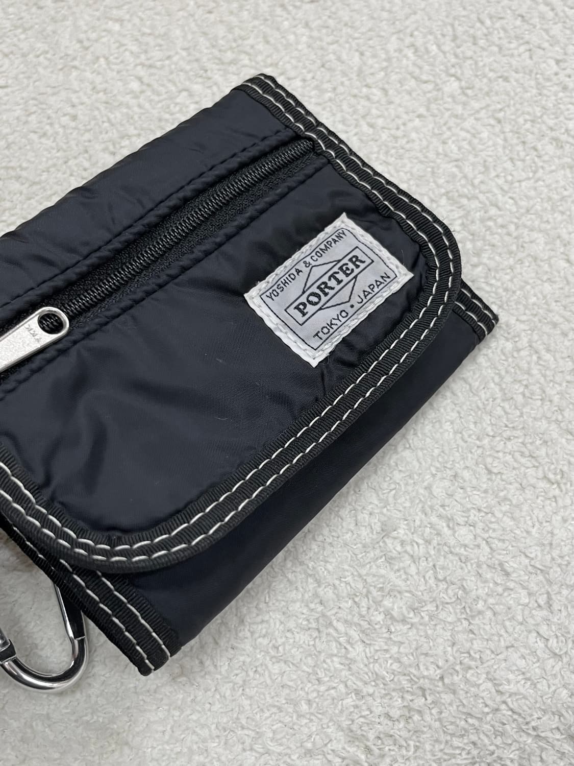 PORTER 포터 스티치 지갑 블랙 상품이미지4