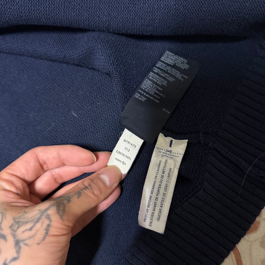 타미힐피거 니트집업 상품이미지3