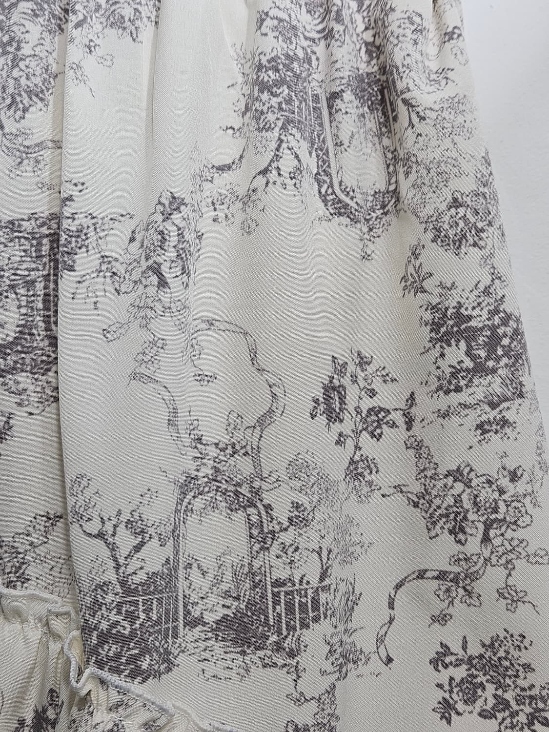 패턴 캉캉 롱스커트 상품이미지3