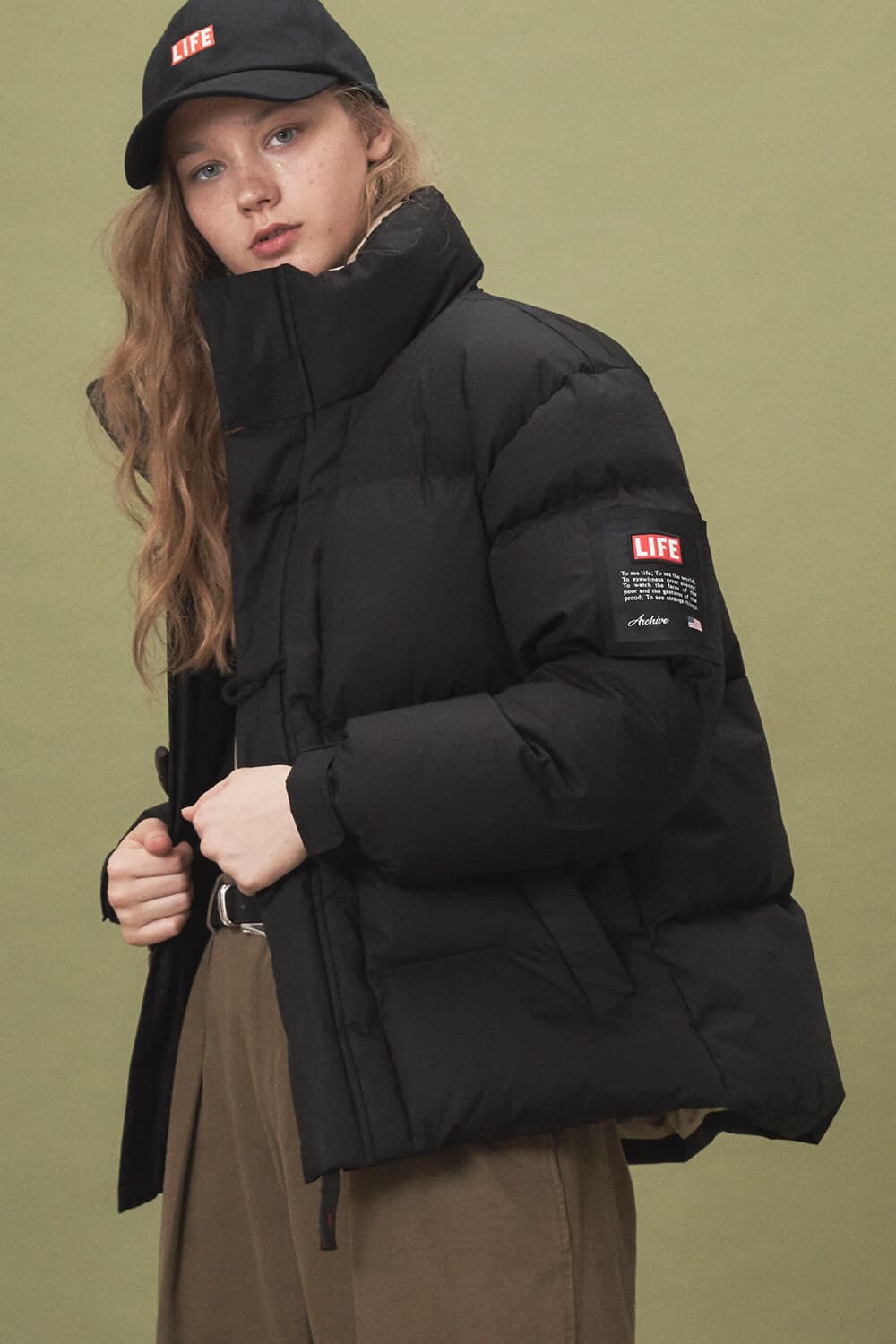 라이프 아카이브 더플 다운 숏패딩 상품이미지3